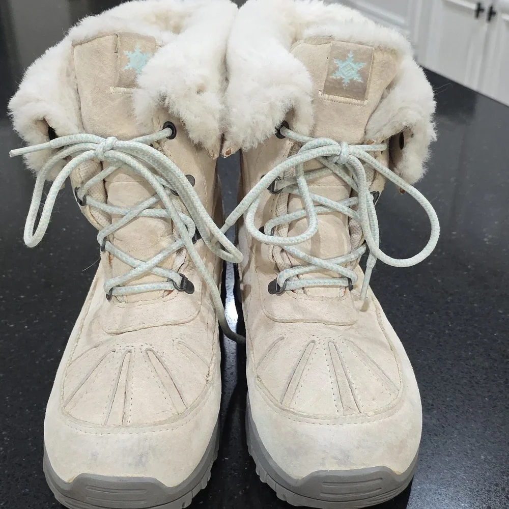 Columbia Lavela Women's Tan Waterproof Winter Boots Size 8 - Picture 5 of 9